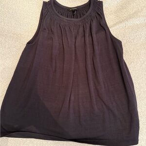 Banana Republic Gray Relaxed Pleated Tank Top
